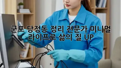 군포 당정동 정리 전문가: 미니멀 라이프로 삶의 질 UP!