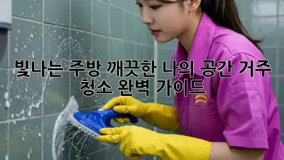 빛나는 주방, 깨끗한 나의 공간: 거주 청소 완벽 가이드